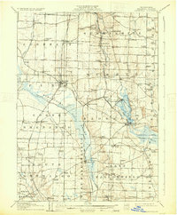 1908 Map of Linesville, 1931 Print