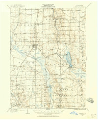 1906 Map of Linesville, 1958 Print
