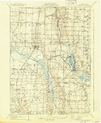 1908 Map of Linesville, 1943 Print