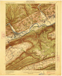Download a high-resolution, GPS-compatible USGS topo map for Lock Haven, PA (1923 edition)