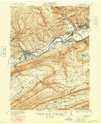 1923 Map of Lock Haven, PA, 1948 Print