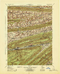 1943 Map of Lykens, PA