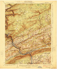 1924 Map of Mauch Chunk