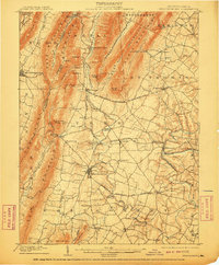 1902 Map of Mercersburg, PA, 1910 Print