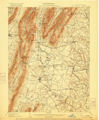 1902 Map of Mercersburg, PA, 1921 Print