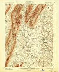 1902 Map of Mercersburg, PA, 1931 Print