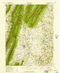 Download a high-resolution, GPS-compatible USGS topo map for Mercersburg, PA (1958 edition)