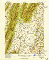 Download a high-resolution, GPS-compatible USGS topo map for Mercersburg, PA (1955 edition)