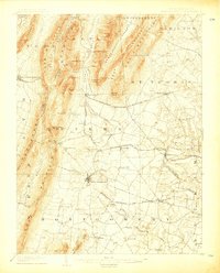 preview thumbnail of historical topo map of Mercersburg, PA in 1900