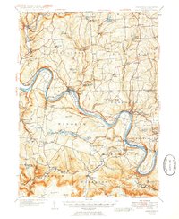 Download a high-resolution, GPS-compatible USGS topo map for Meshoppen, PA (1952 edition)