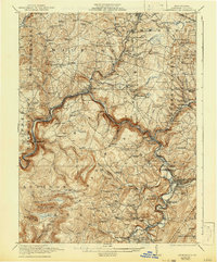 1921 Map of Meyersdale, 1942 Print