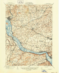 1908 Map of Middletown, 1950 Print