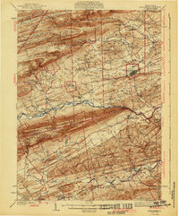 1943 Map of Mifflinburg