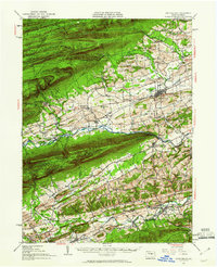 1953 Map of Mifflinburg, 1960 Print