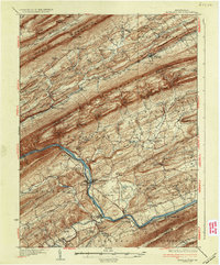 1937 Map of Alfarata, PA