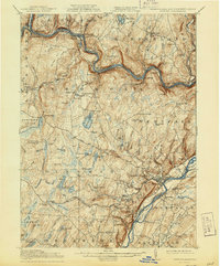 1915 Map of Milford, 1944 Print