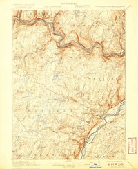 1915 Map of Milford, 1920 Print