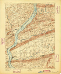 1893 Map of Millersburg, 1899 Print