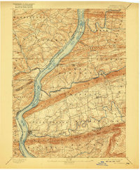 1893 Map of Millersburg, 1917 Print