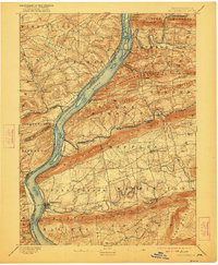 1893 Map of Millersburg, 1922 Print