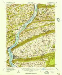 preview thumbnail of historical topo map of Millersburg, PA in 1953