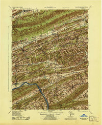 preview thumbnail of historical topo map of Millerstown, PA in 1943