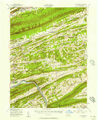 preview thumbnail of historical topo map of Millerstown, PA in 1955