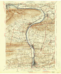 Download a high-resolution, GPS-compatible USGS topo map for Milton, PA (1944 edition)