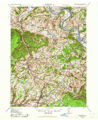 Download a high-resolution, GPS-compatible USGS topo map for Monroeton, PA (1964 edition)