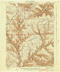 preview thumbnail of historical topo map of Elk County, PA in 1940