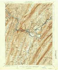 preview thumbnail of historical topo map of Huntingdon County, PA in 1924