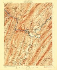 preview thumbnail of historical topo map of Huntingdon County, PA in 1924