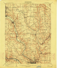 1907 Map of Neshannock, 1915 Print
