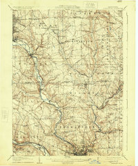 1907 Map of Neshannock, 1925 Print