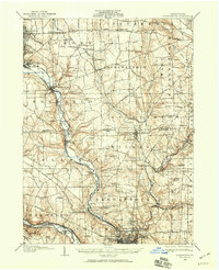 1905 Map of Neshannock, 1960 Print