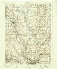 1907 Map of Neshannock, 1934 Print
