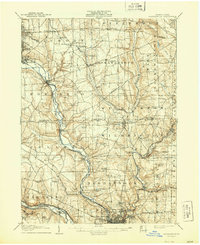 1907 Map of Neshannock, 1944 Print