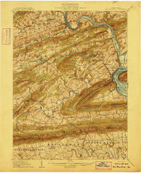Download a high-resolution, GPS-compatible USGS topo map for New Bloomfield, PA (1907 edition)