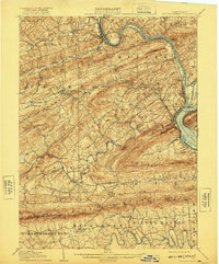 Download a high-resolution, GPS-compatible USGS topo map for New Bloomfield, PA (1921 edition)