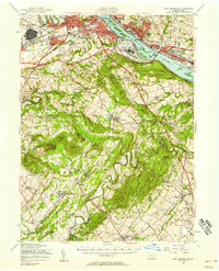 Download a high-resolution, GPS-compatible USGS topo map for New Cumberland, PA (1958 edition)