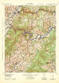 Download a high-resolution, GPS-compatible USGS topo map for New Florence, PA (1944 edition)