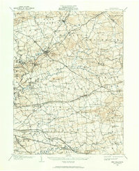 1906 Map of New Holland, 1962 Print