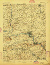 preview thumbnail of historical topo map of Norristown, PA in 1896