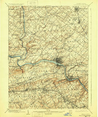 1895 Map of Norristown, 1929 Print