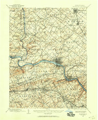 preview thumbnail of historical topo map of Norristown, PA in 1894