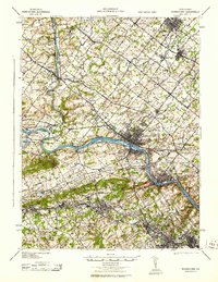 preview thumbnail of historical topo map of Norristown, PA in 1943