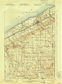 preview thumbnail of historical topo map of Erie County, PA in 1915