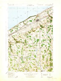 preview thumbnail of historical topo map of Erie County, PA in 1943