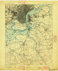 1898 Map of Philadelphia, 1901 Print