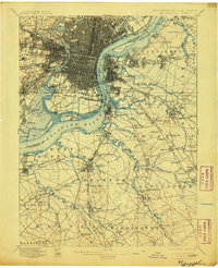 1898 Map of Philadelphia, 1905 Print